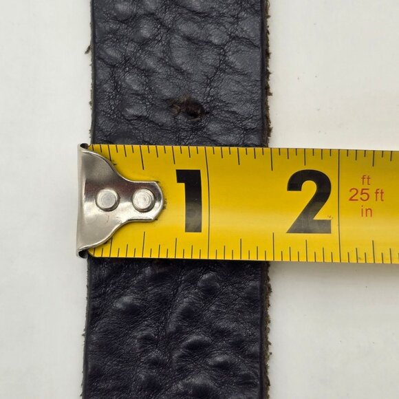 VTG KISS Love Gun Pacifica Belt Buckle w/ 42" Black Leather Brass 1977 - Picture 10 of 12